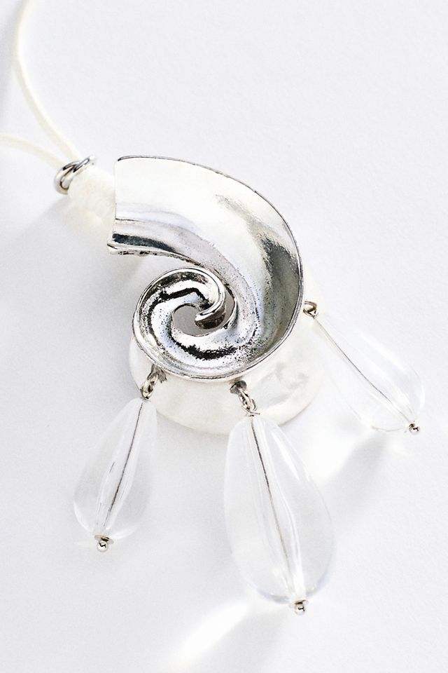 By Anthropologie Shell Pendant Necklace #1