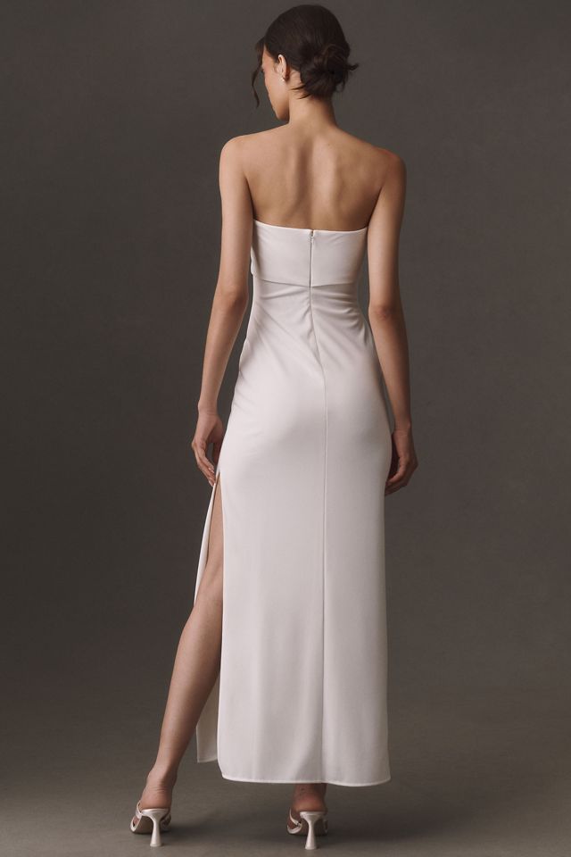 BHLDN Strapless Column Maxi Dress #3
