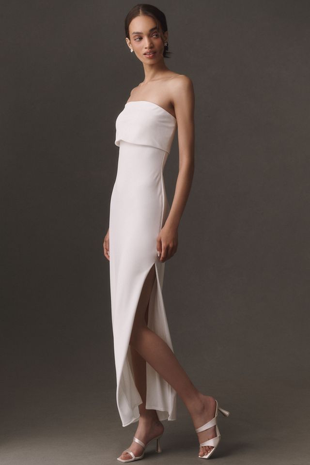 BHLDN Strapless Column Maxi Dress #5