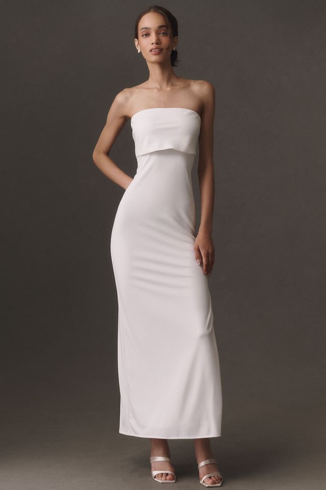 BHLDN Strapless Column Maxi Dress #2