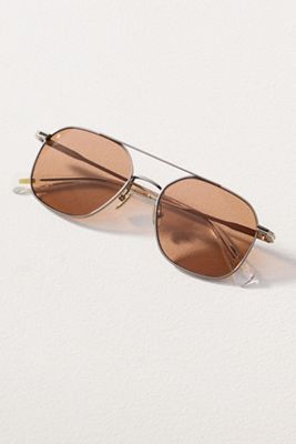 High Stylin’ Anthropologie Gold and Brown Sunglasses read below Eyewear for Women | Anthropologie main image 4