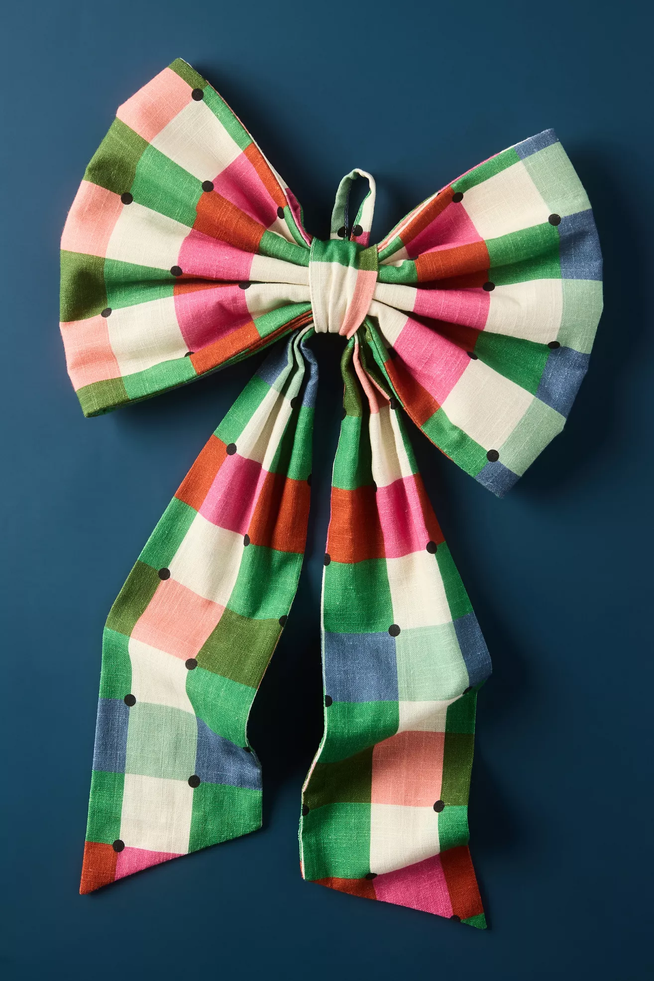 Willow Plaid Bow Ornament