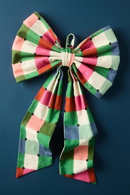 Willow Plaid Bow Ornament