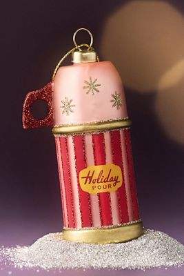 Glass Thermos Ornament