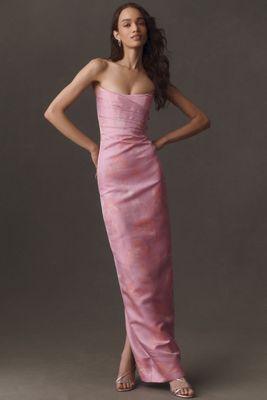 Sau Lee Savie Jacquard Gown
