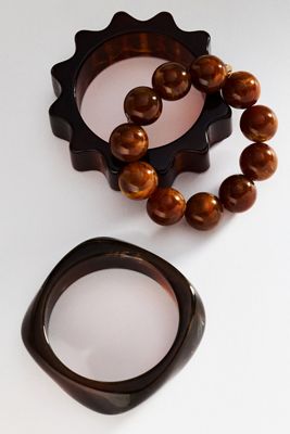 Resin Bangles, Set of 3