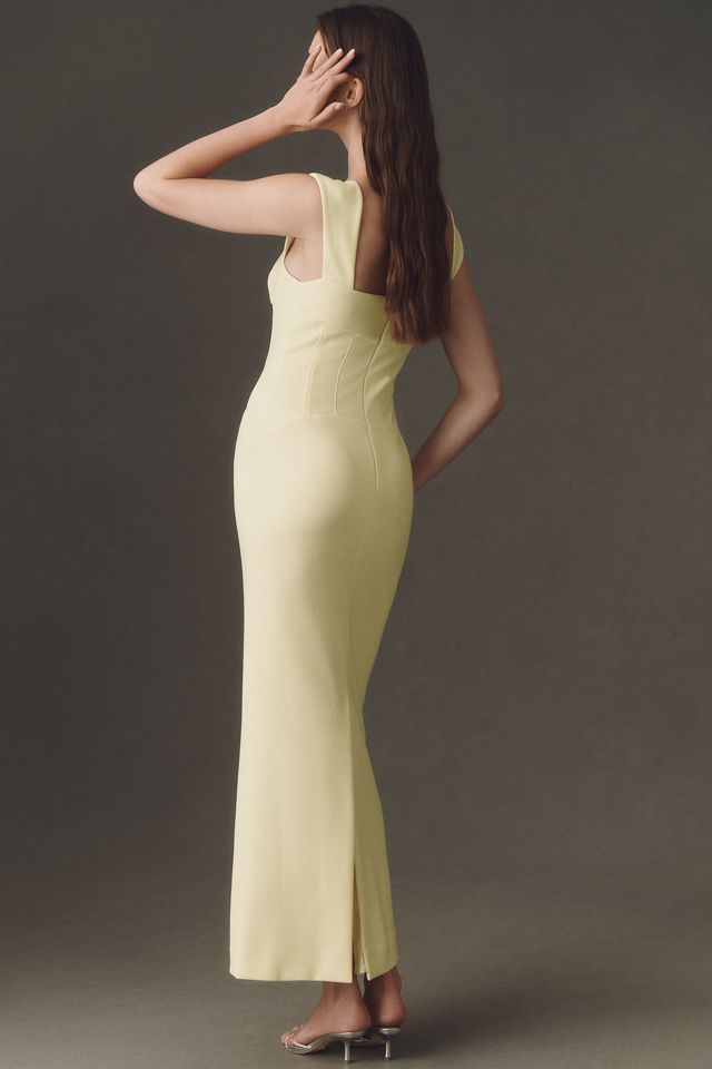 BHLDN Square-Neck Corset Maxi Dress #2