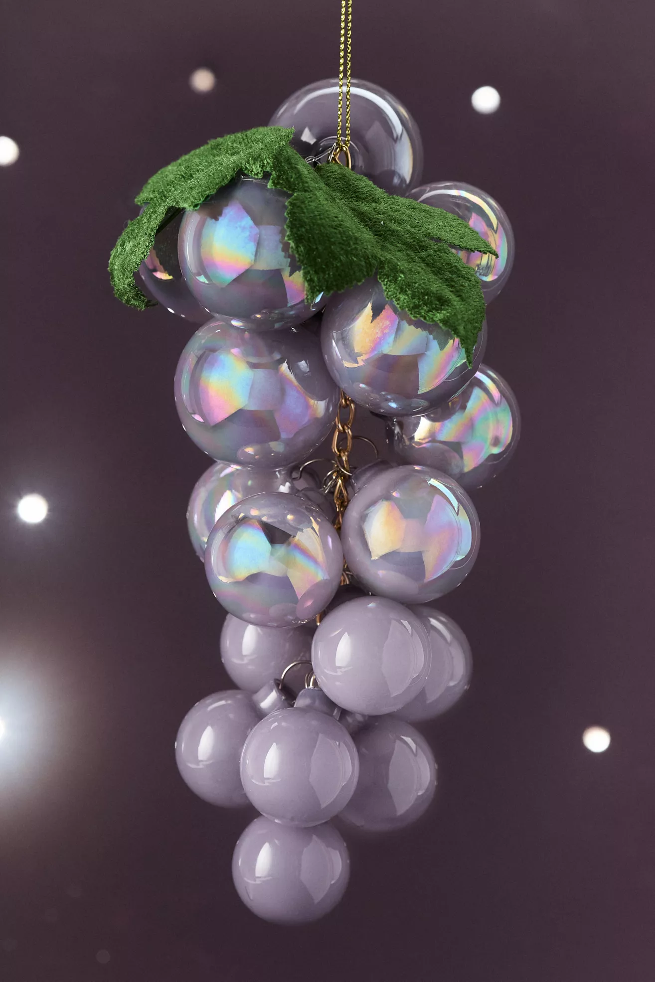 Grape Vine Glass Ornament