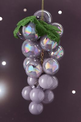 Grape Vine Glass Ornament