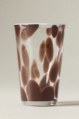Dapple Dot Hand-Blown Highball Glass
