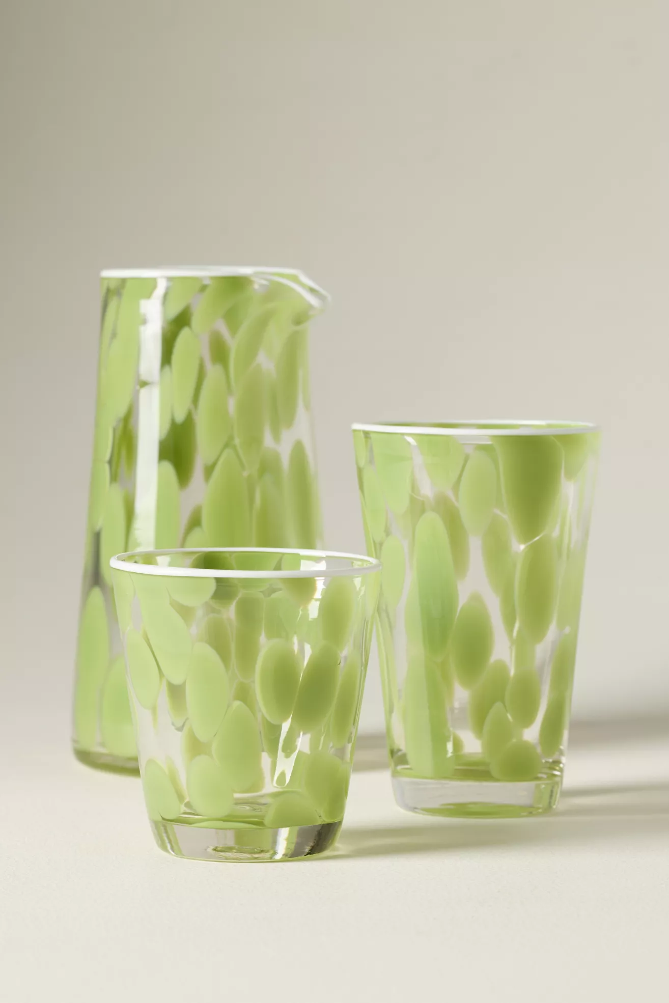 Dapple Dot Hand-Blown Highball Glass - thumbnail 4