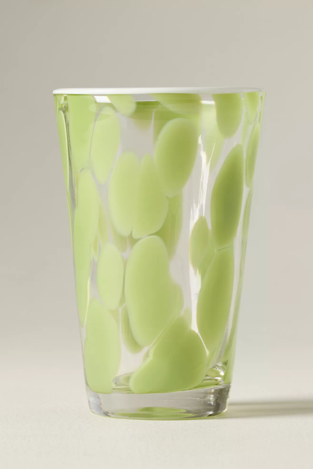 Dapple Dot Hand-Blown Highball Glass