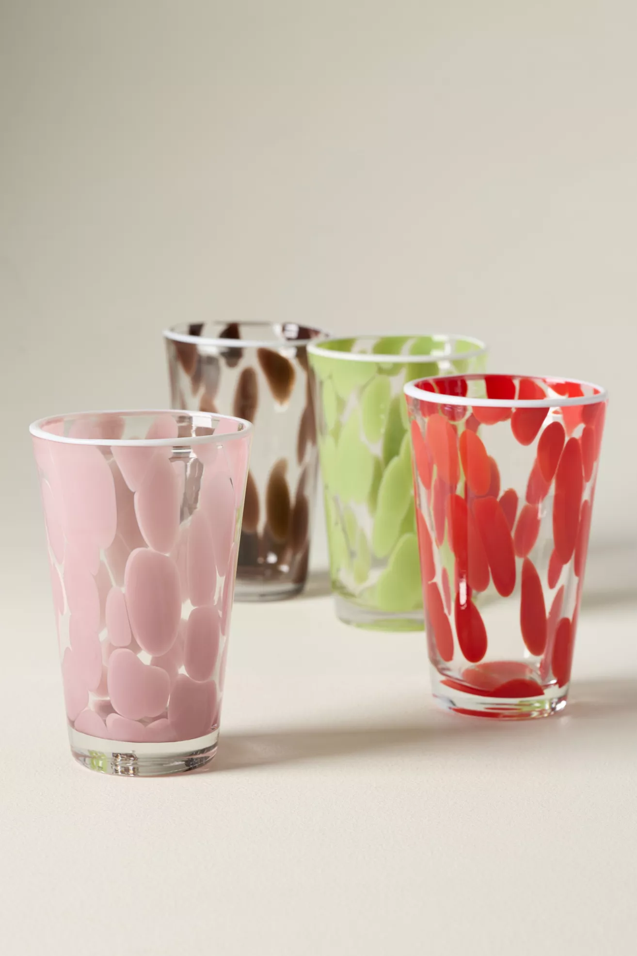 Dapple Dot Hand-Blown Highball Glass - thumbnail 8