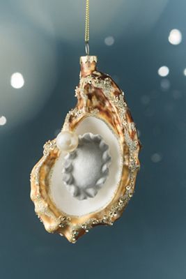 Ornamento in Vetro a Forma di Ostrica