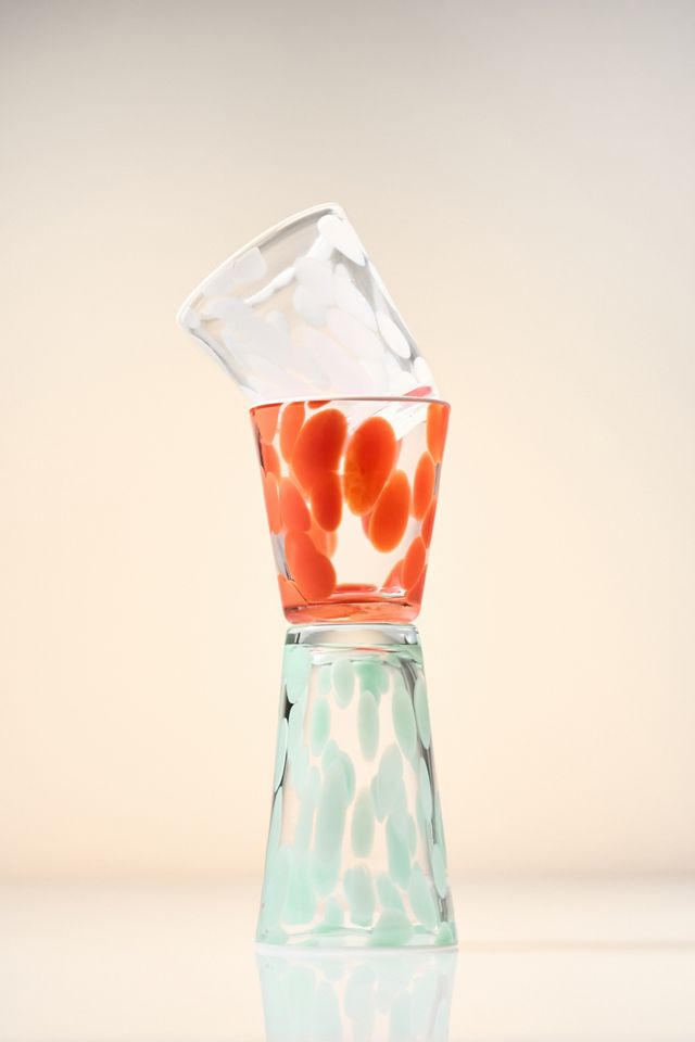 Dapple Dot Hand-Blown Juice Glass #3