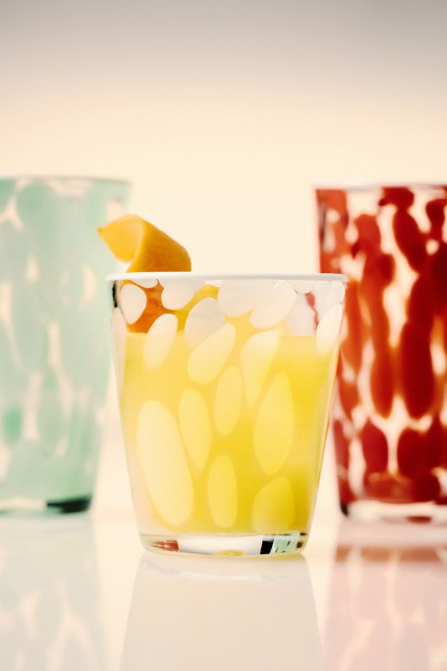 Dapple Dot Hand-Blown Juice Glass #2