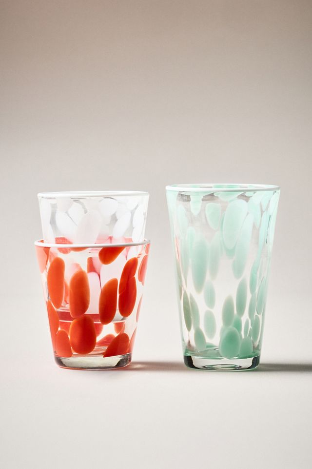Dapple Dot Hand-Blown Juice Glass #7