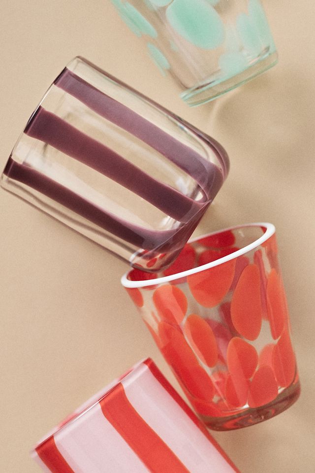 Dapple Dot Hand-Blown Juice Glass #2