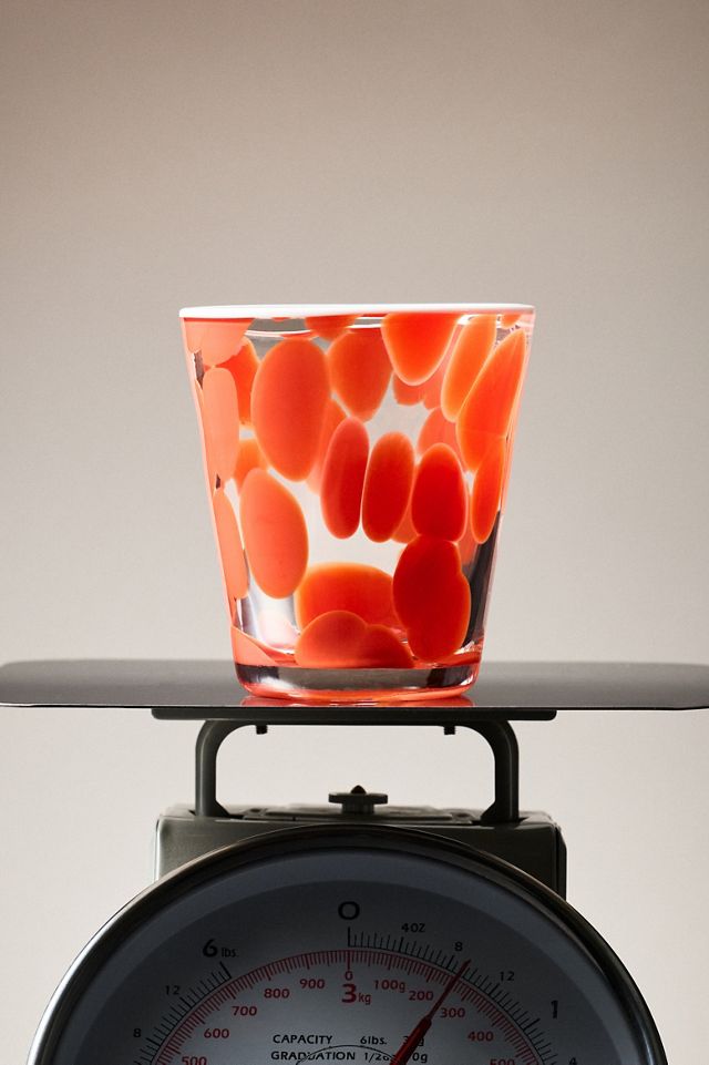 Dapple Dot Hand-Blown Juice Glass #6