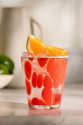 Dapple Dot Hand-Blown Juice Glass