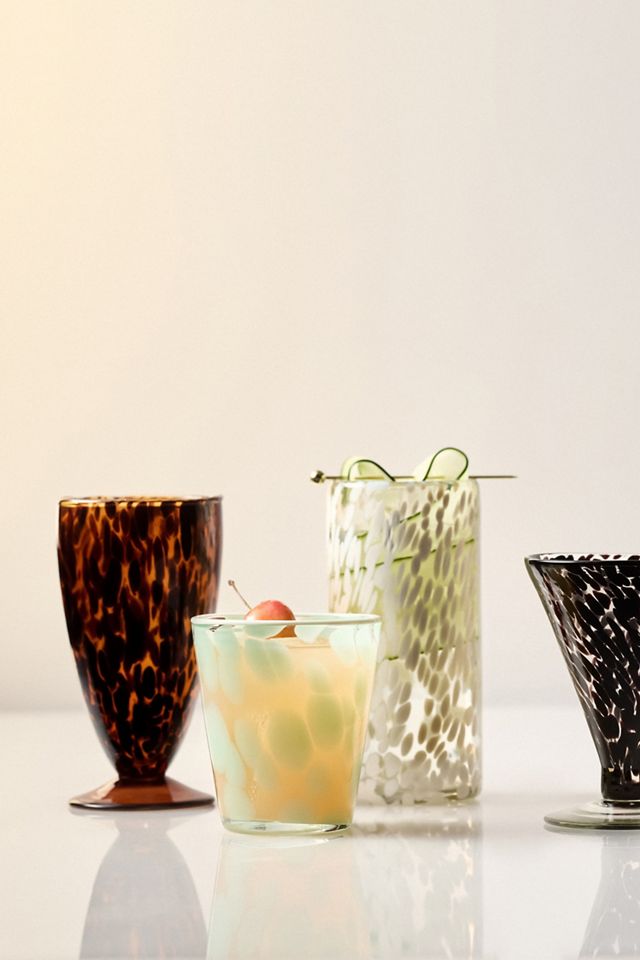 Dapple Dot Hand-Blown Juice Glass #2
