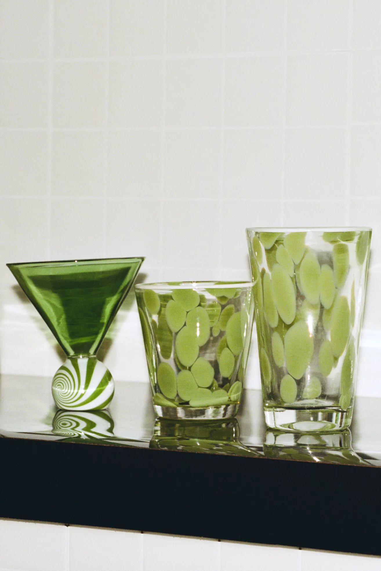 Dapple Dot Hand-Blown Juice Glass - thumbnail 6