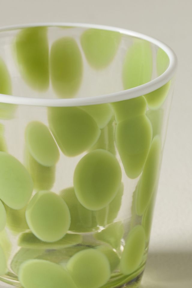 Dapple Dot Hand-Blown Juice Glass #4