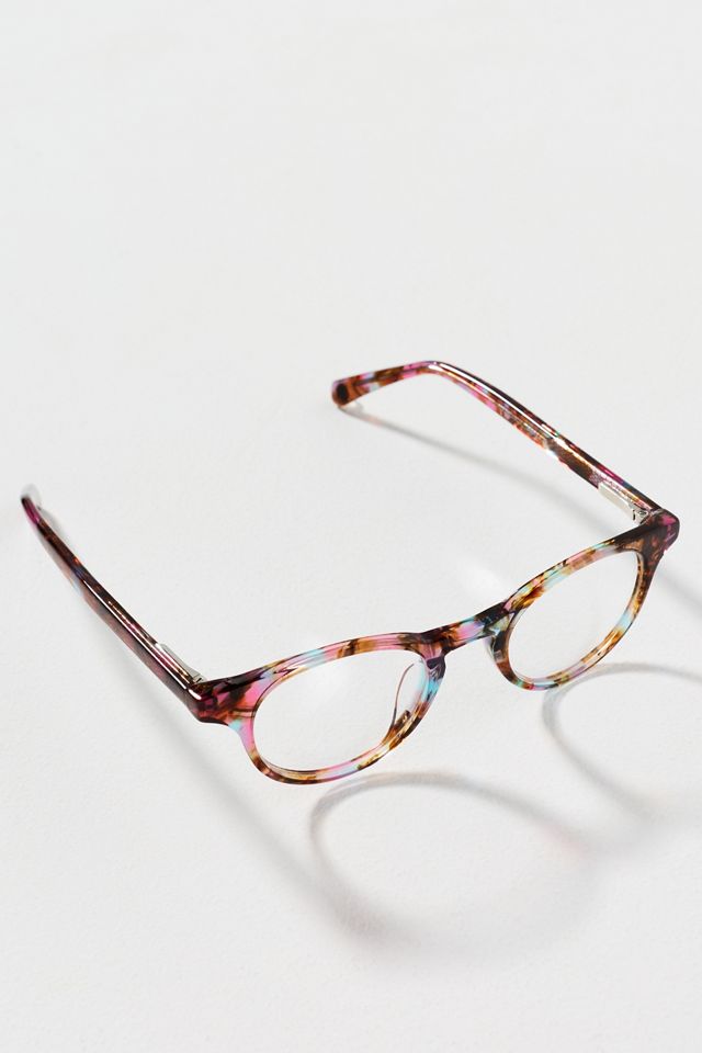 Eyebobs Miss Conduct Rainbow Marble Blue Light Readers #1