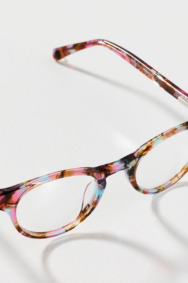 Eyebobs Miss Conduct Rainbow Marble Blue Light Readers #2