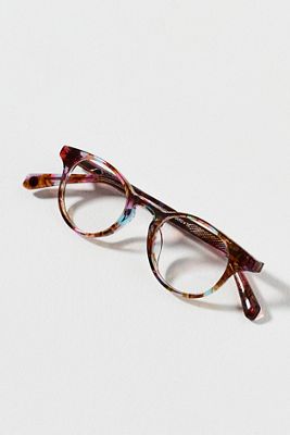 Eyebobs Miss Conduct Rainbow Marble Blue Light Readers
