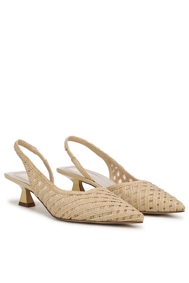 Sarto A-Devin Ponted-Toe Slingback Heels #1