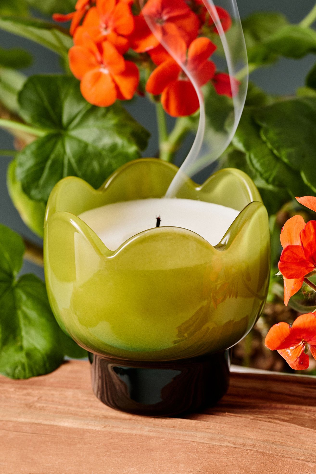 Fresh Verbena & Lemongrass Glass Candle - Green, XS