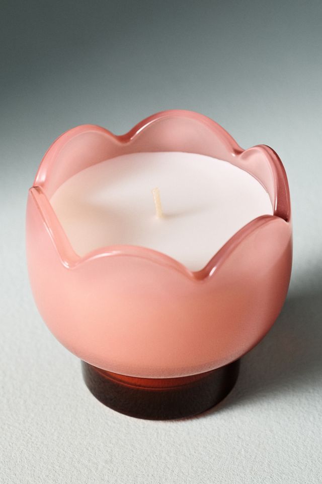 Fruity Cactus Flower Glass Candle #2