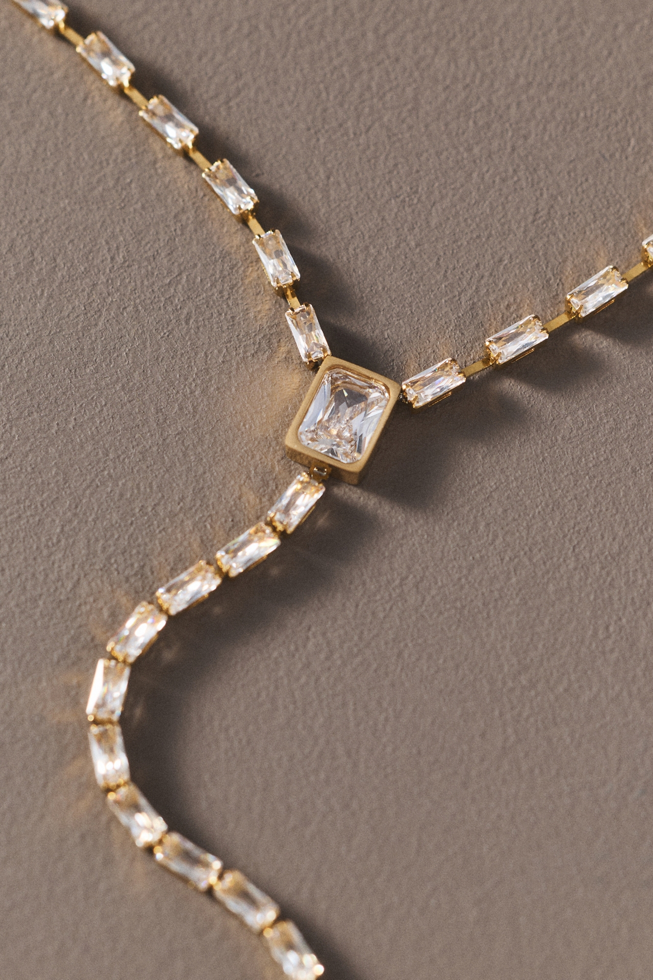 Petit Moments Baguette Y Necklace