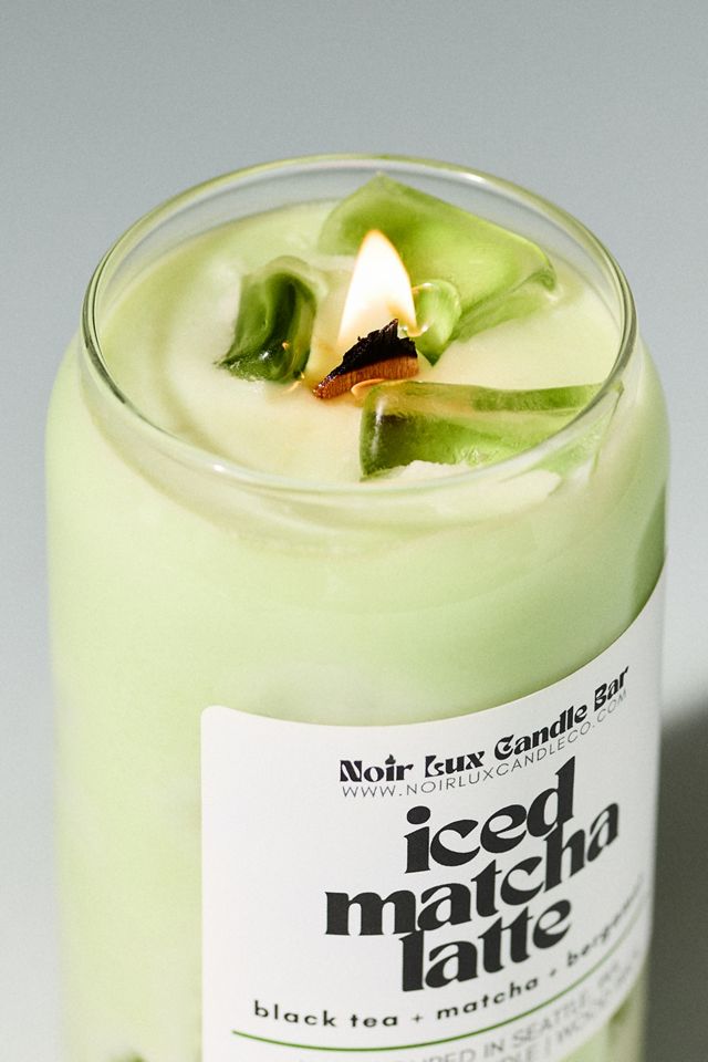 Noir Luxe Gourmand Matcha Latte Glass Candle #1