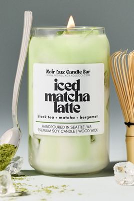 Noir Luxe Gourmand Matcha Latte Glass Candle
