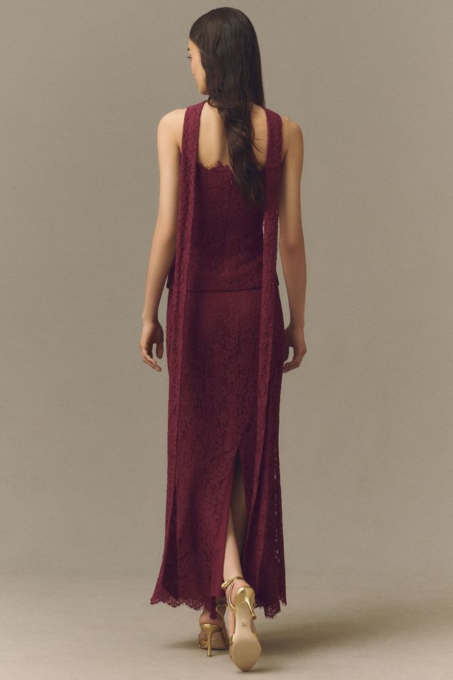 Mare Mare Lace Top and Maxi Skirt Set #1