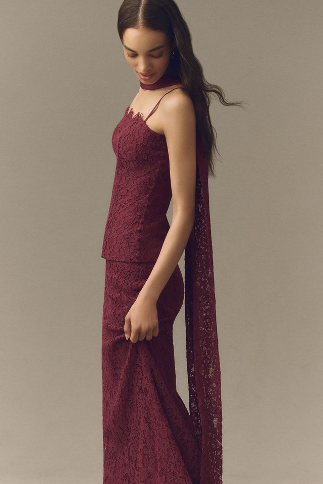 Mare Mare Lace Top and Maxi Skirt Set #3
