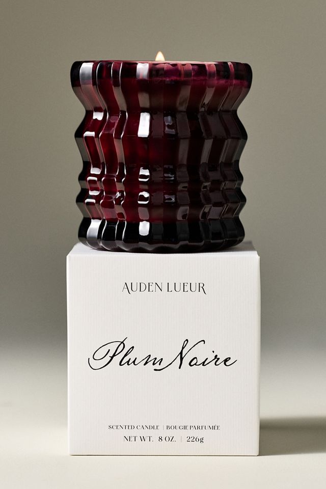 Auden Lueur Fruity Plum Noir Boxed Glass Candle #3