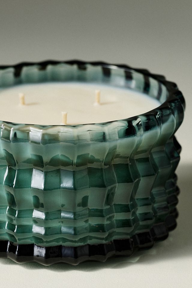 Auden Lueur Woody Noël Low Wide Boxed Glass Candle #2