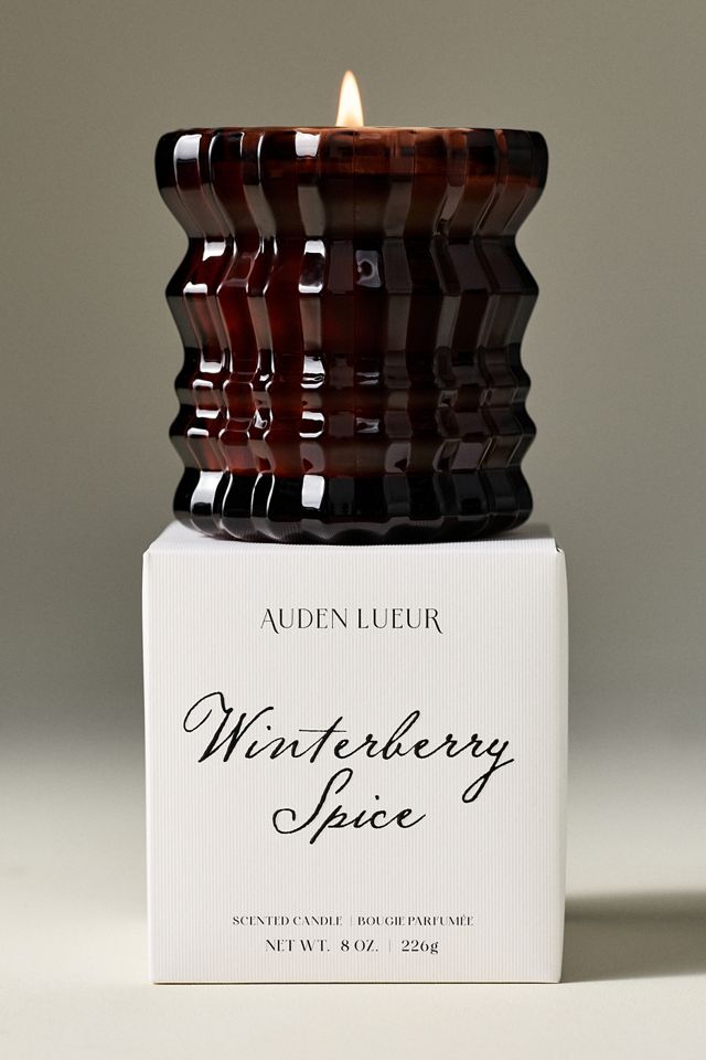 Auden Lueur Fruity Winterberry Spice Boxed Glass Candle #3