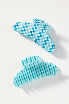 Patterned Hair Claw Clips, Set of 2