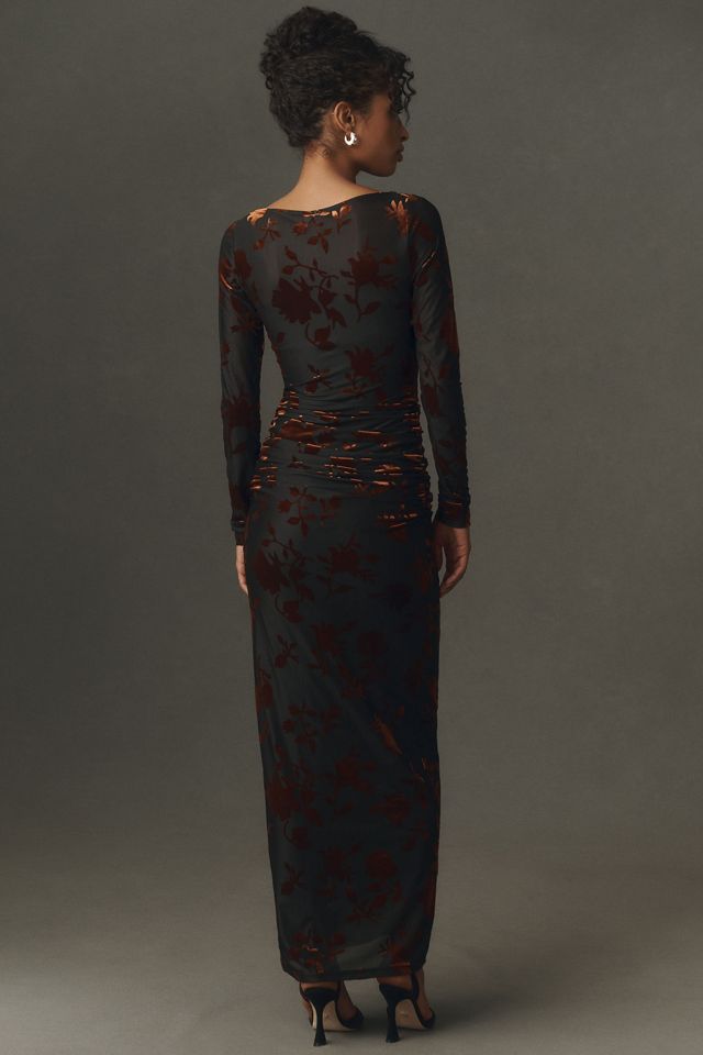 Significant Other Edina Velvet Burnout Maxi Dress #1