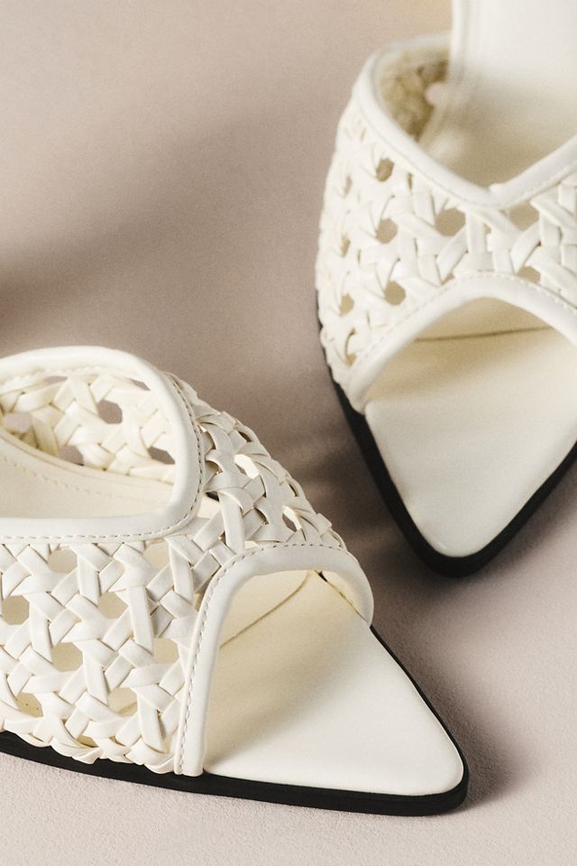 JW PEI Woven Sphere Heel Mules #1