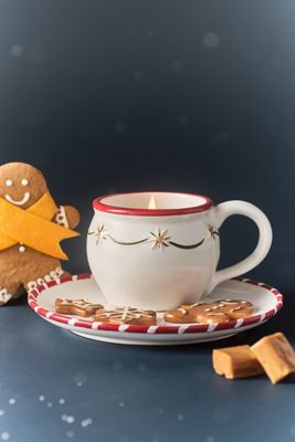 Milk & Cookies Gourmand Caramel Spice Wonderland Ceramic Candle