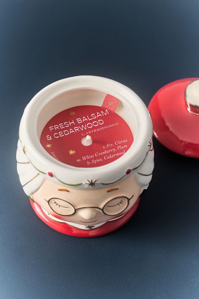 Mrs. Claus Woody Fresh Balsam & Cedarwood Ceramic Candle #2