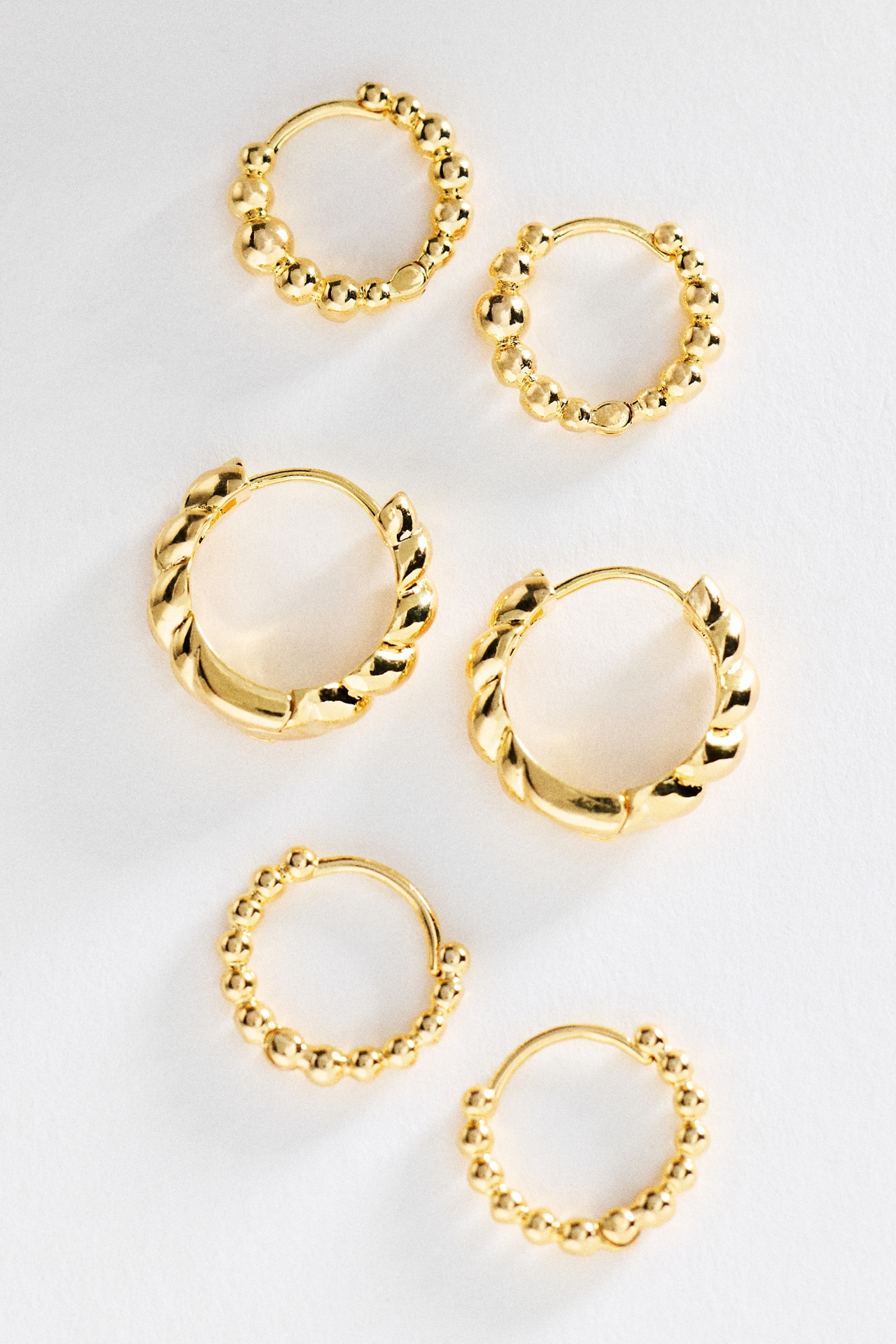 Textured Hoop Earrings