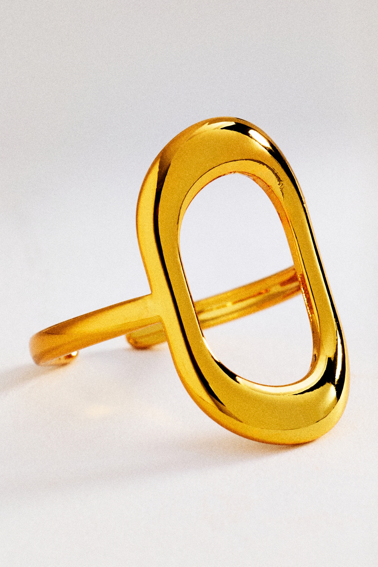 Open Oval Adjustable Ring
