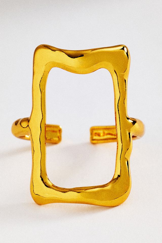 Open Rectangle Adjustable Ring #3