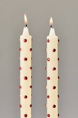 Dotted Tapers, Set of 2